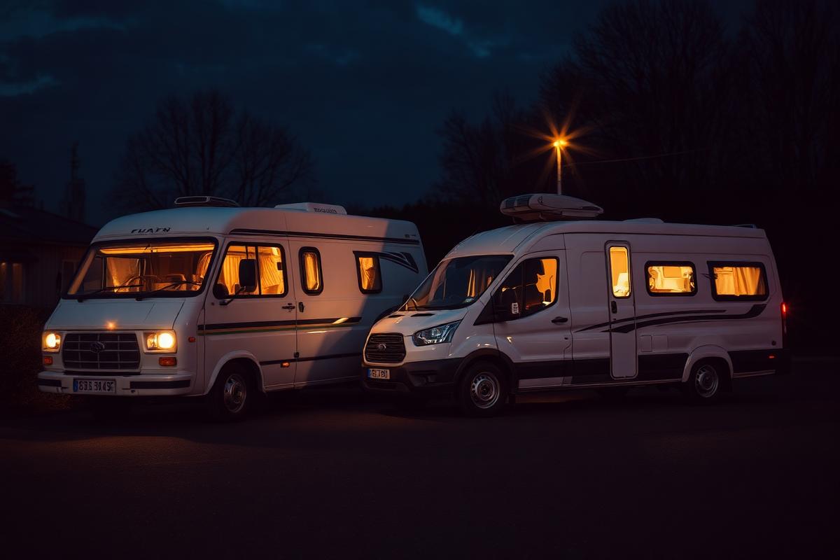 Wohnmobil und Wohnwagen bei der Aufbereitung